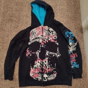 Unisex Skatelab Skull Splatter Jacket